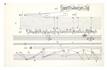 CAGE, JOHN. Concert for Piano and Orchestra for Elaine De Kooning.